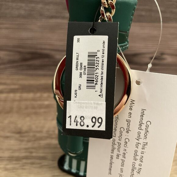 Kate Spade Nutcracker Keychain Green Bag Charm Christmas Holiday Stocking Stuffe - Picture 7 of 11